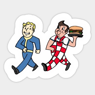 Vault Boy, Bob's Big Boy by Pollux Sticker